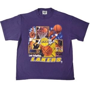 Vintage Lee Sport Los Angeles Lakers Shirt Mens XL vtg 90s Kobe Shaq Lebron